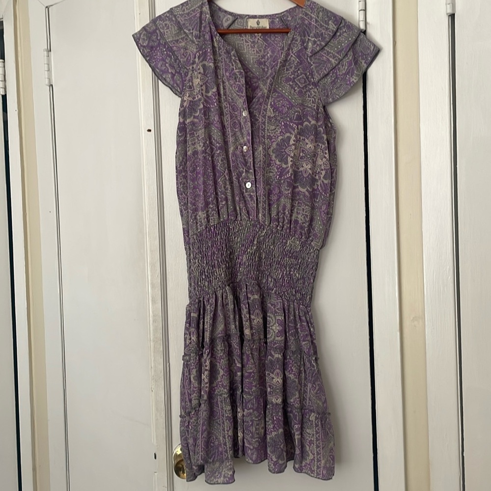 Perry Walker Purple Ruffled Dress - Size 2